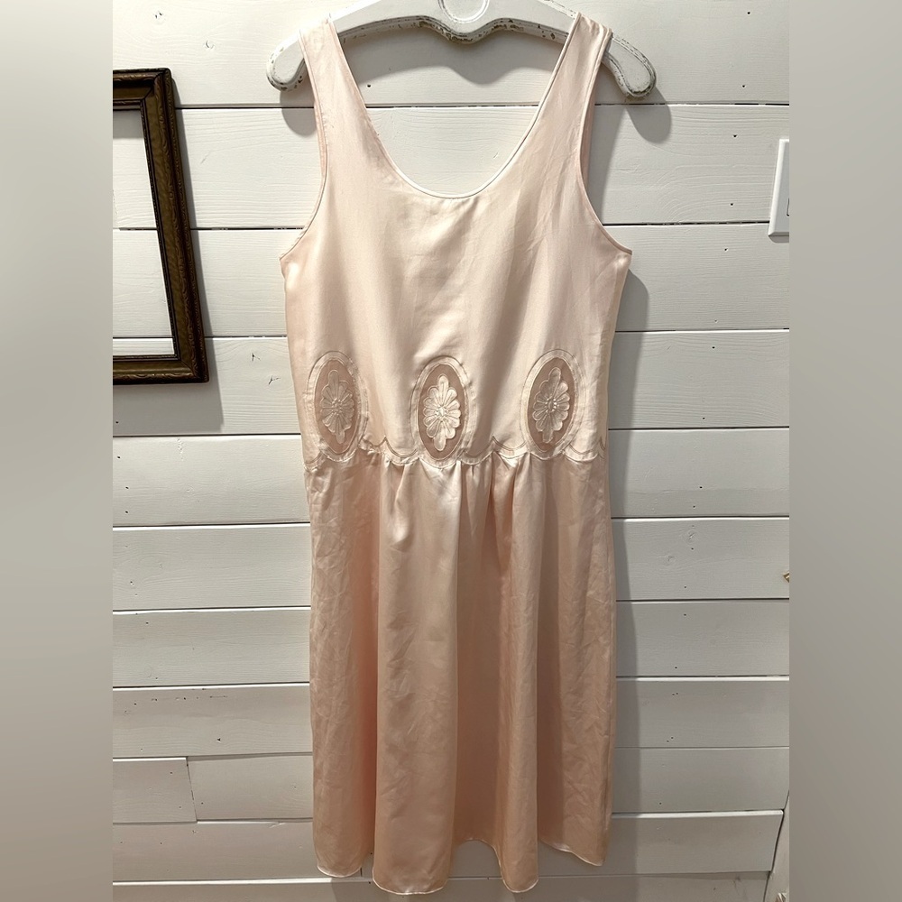 Vintage Blush Satin Slip Dress – Linda Lingerie – Size M